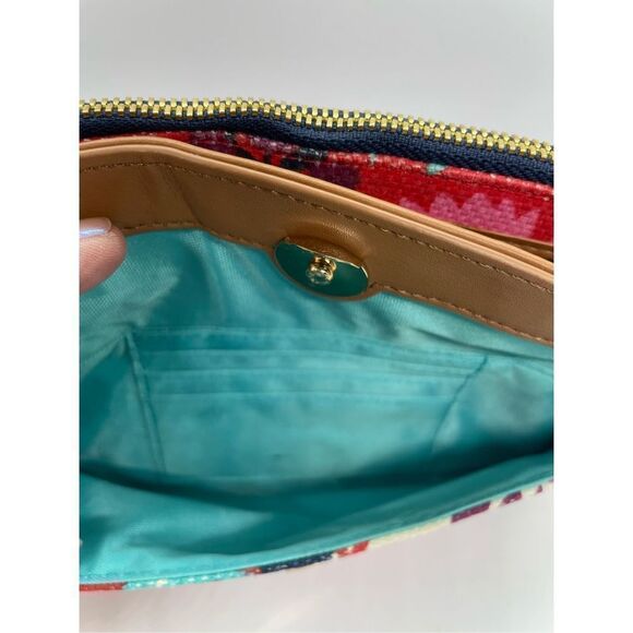 Spartina Little Bermuda Wristlet Wallet Canvas and Leather - Picture 9 of 14